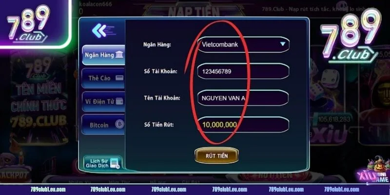 Rút thưởng tại cổng game 789 đều không chịu phí.